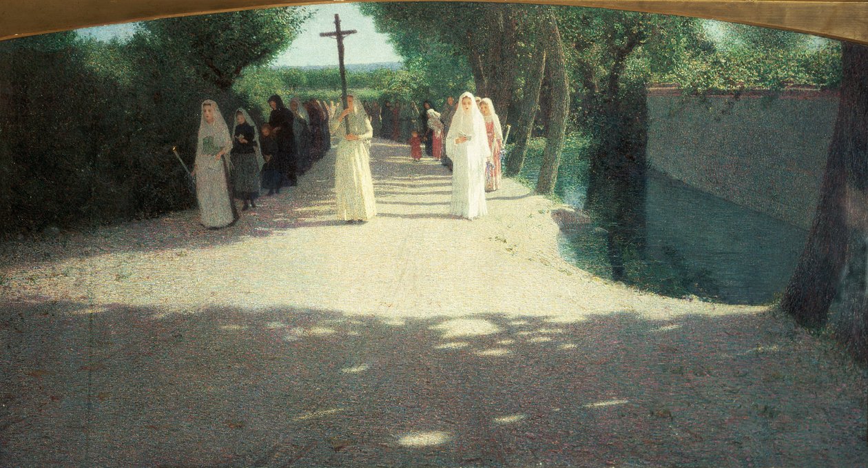 Жагсаал, 1892-95 оны поли autorstwa Giuseppe Pellizza da Volpedo