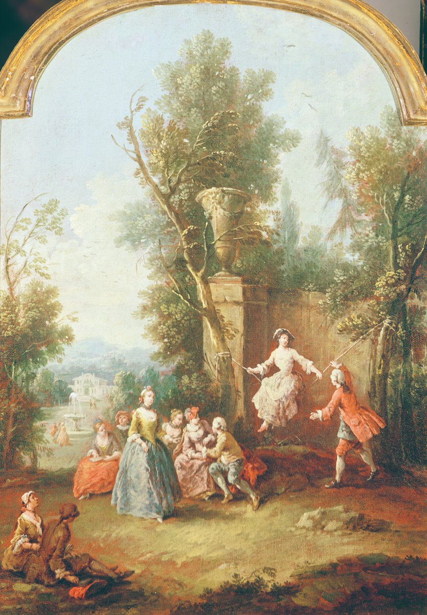 Huśtawka, ok. 1765-70 autorstwa Giuseppe Zais