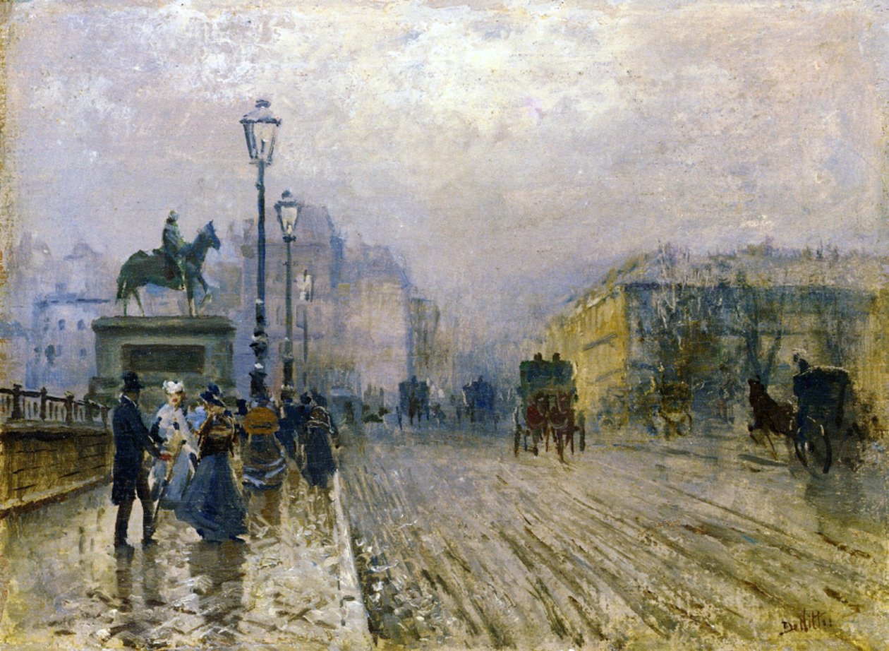 Pont Neuf, Paryż autorstwa Giuseppe de Nittis