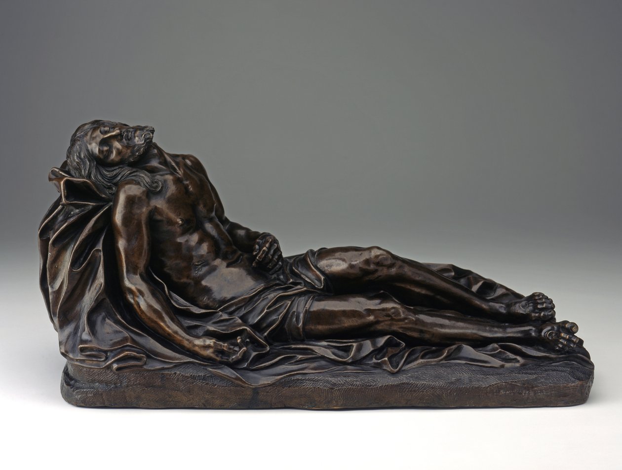 Chrystus zdetronizowany, c.1670-1680 (brąz) autorstwa Giuseppe (attr.to) Mazzolini