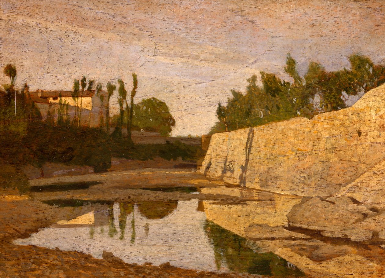 The Mugnone alle Cure (Florencja) autorstwa Giuseppe Abbati