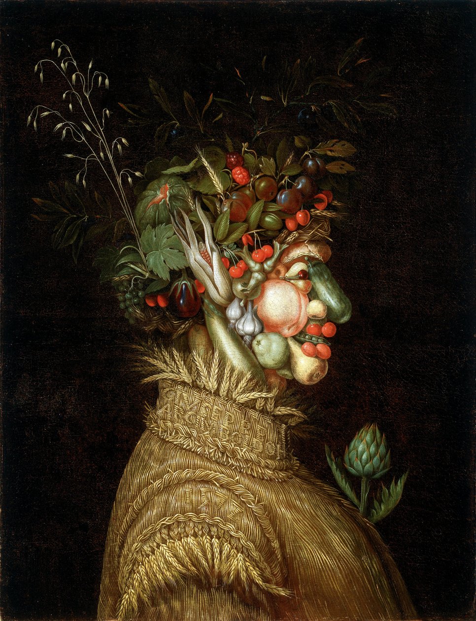 Portret alegoryczny - "Lato" autorstwa Giuseppe Arcimboldo