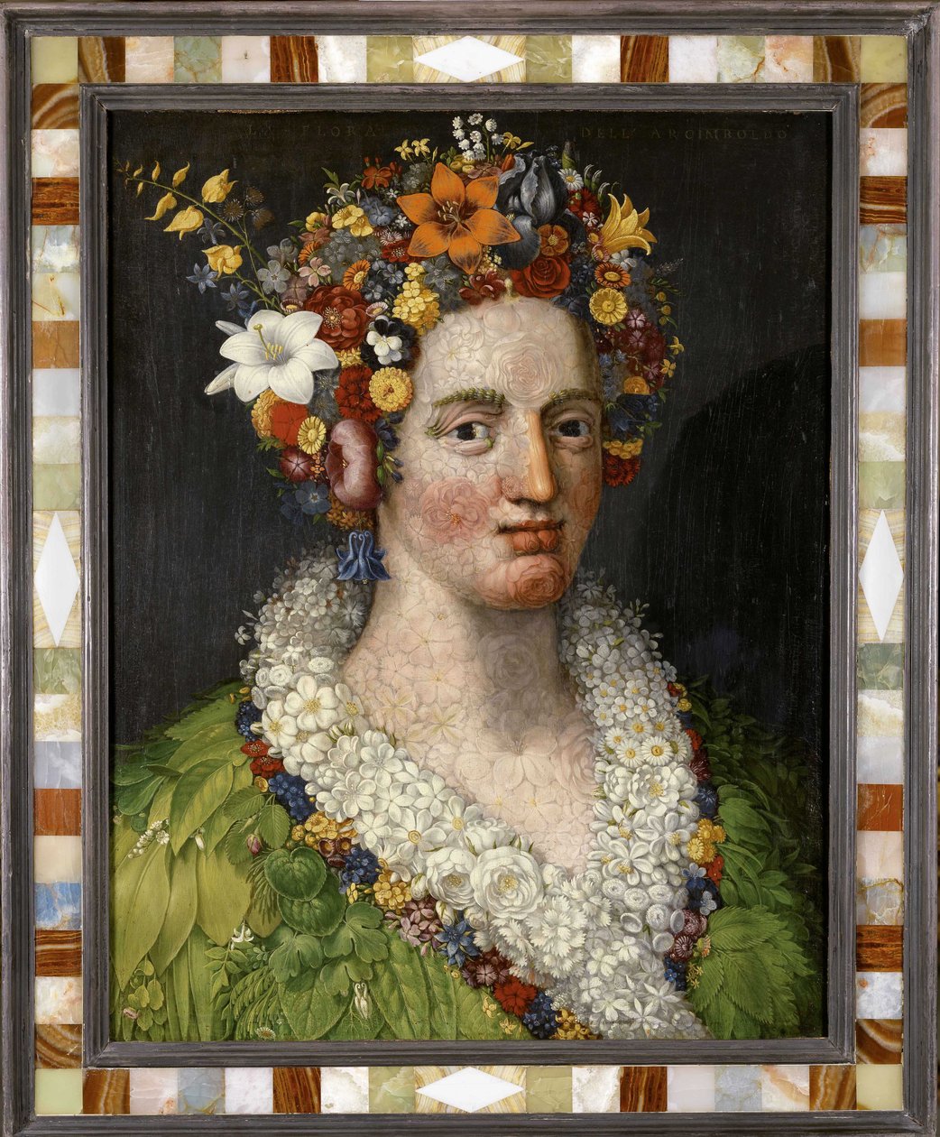 Flora, 1589. autorstwa Giuseppe Arcimboldo