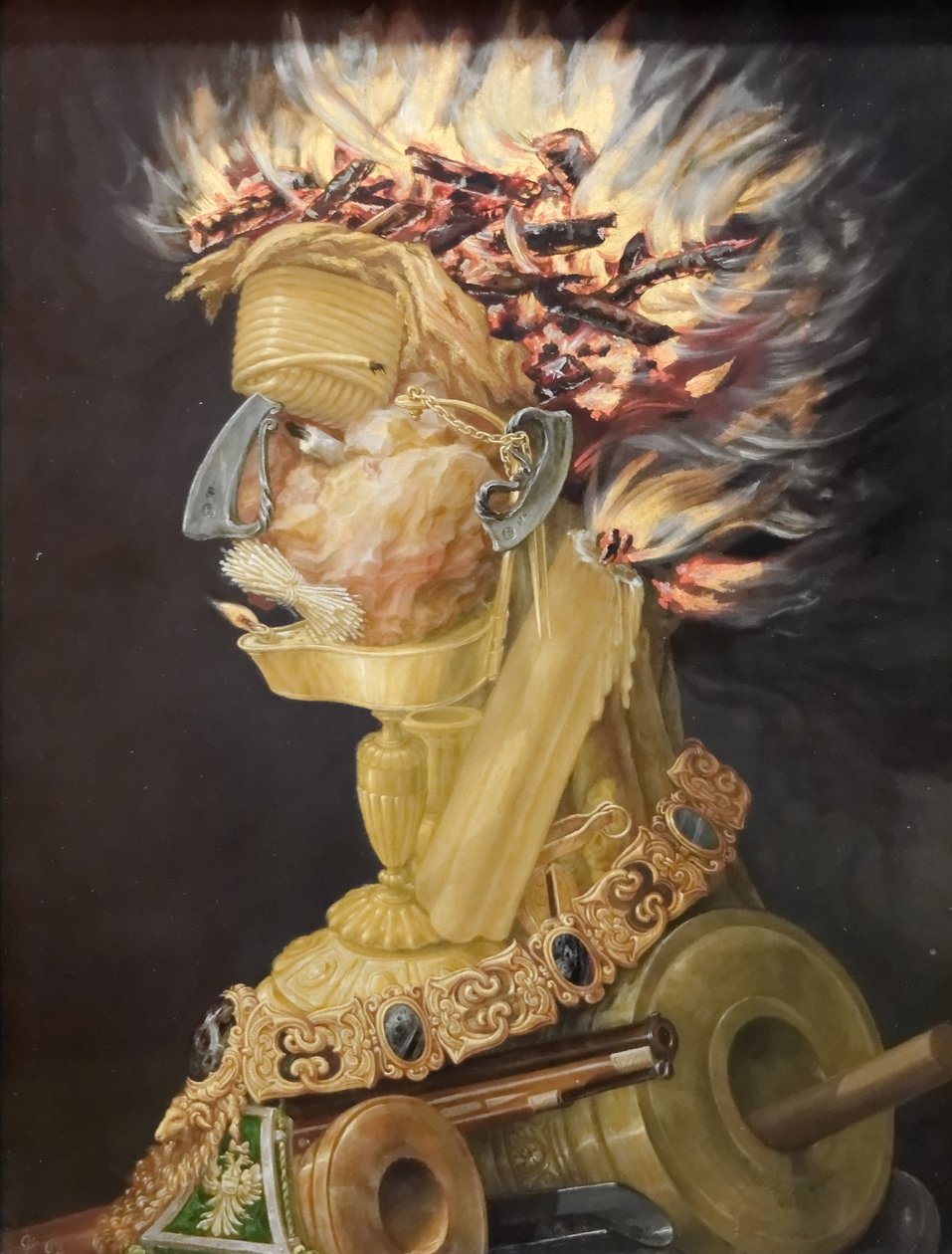 Niemiecki: Feuer Fire autorstwa Giuseppe Arcimboldo