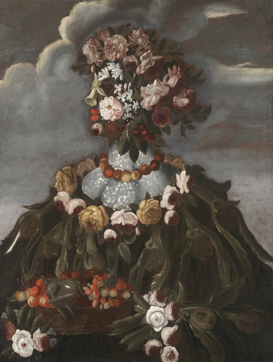 Wiosna, ok.1580-1600 autorstwa Giuseppe Arcimboldo