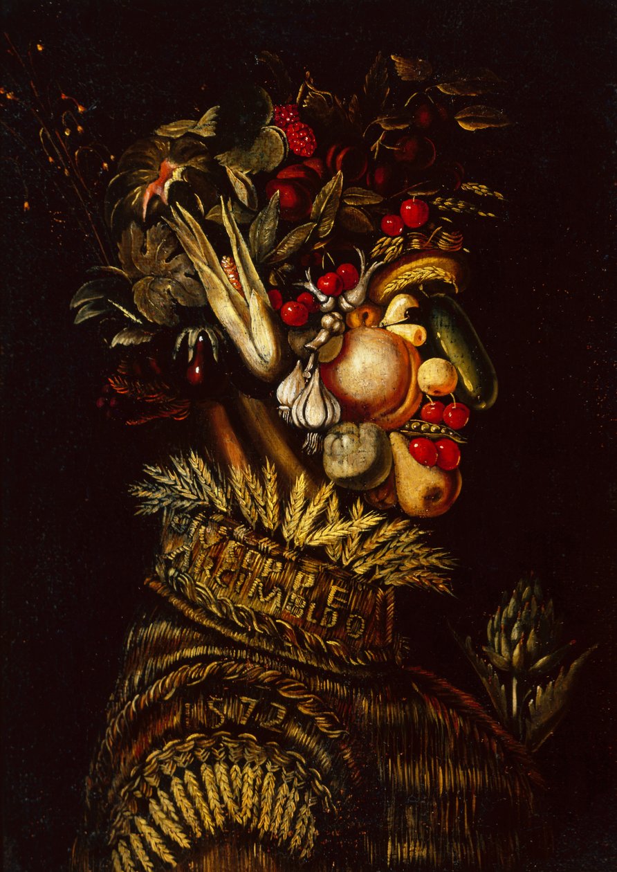 Lato (olej na płótnie) autorstwa Giuseppe Arcimboldo