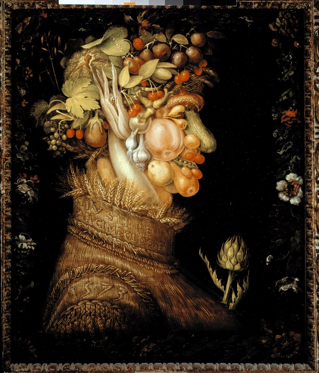Lato (olej na płótnie) autorstwa Giuseppe Arcimboldo