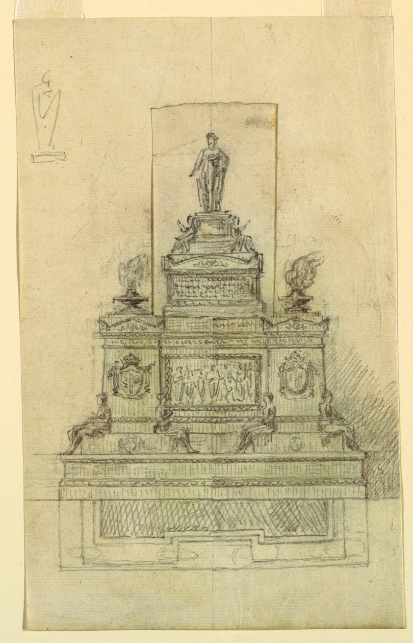 Projekt pomnika autorstwa Giuseppe Barberi