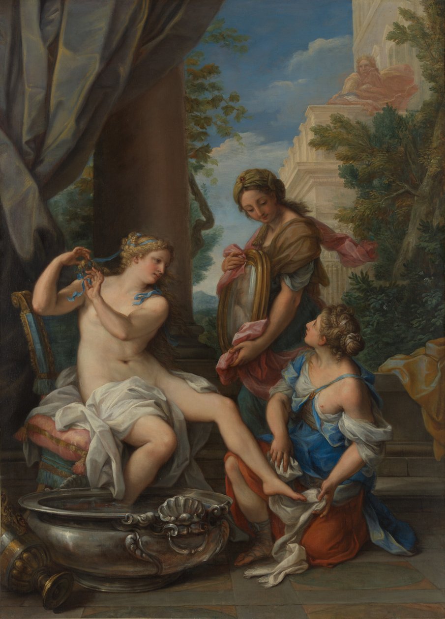 Batszeba w Swojej Łaźni, ca. 1700. autorstwa Giuseppe Bartolomeo Chiari