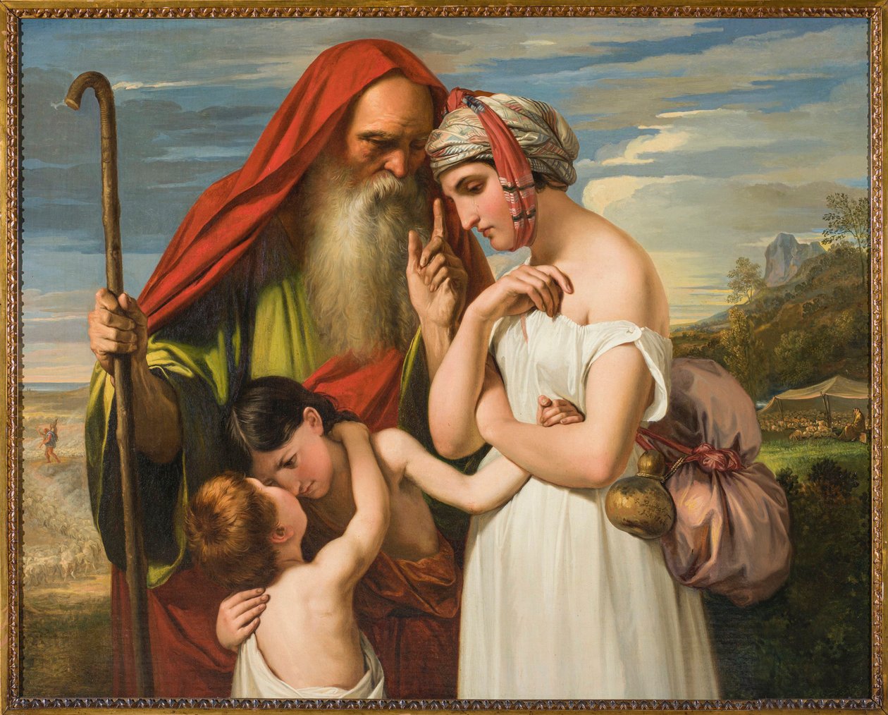 Wypędzenie Hagar, 1844. autorstwa Giuseppe Bezzuoli