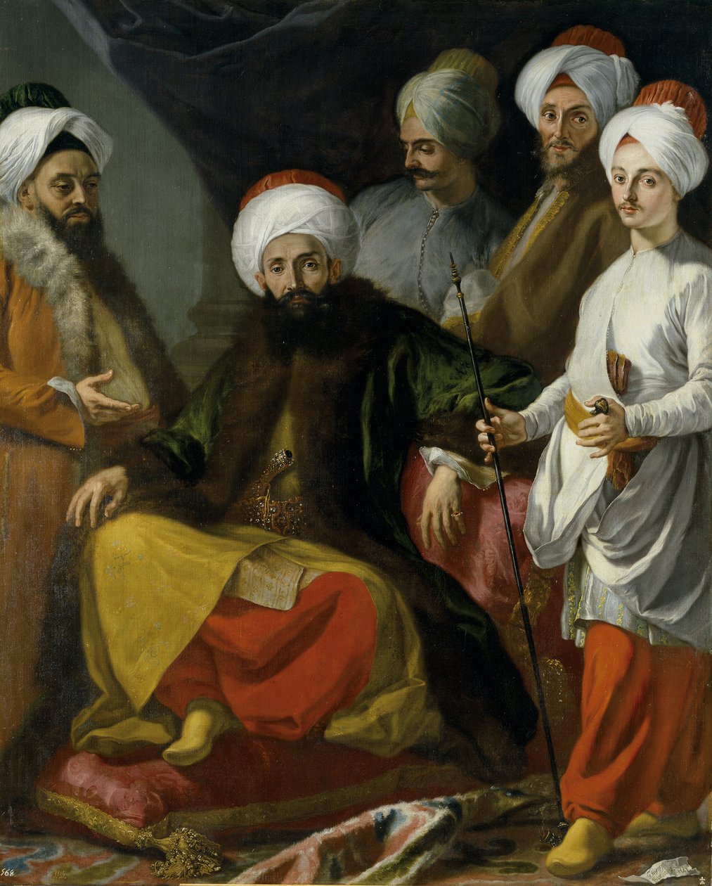 Ambasada Turcji w Neapolu w 1741 r. autorstwa Giuseppe Bonito