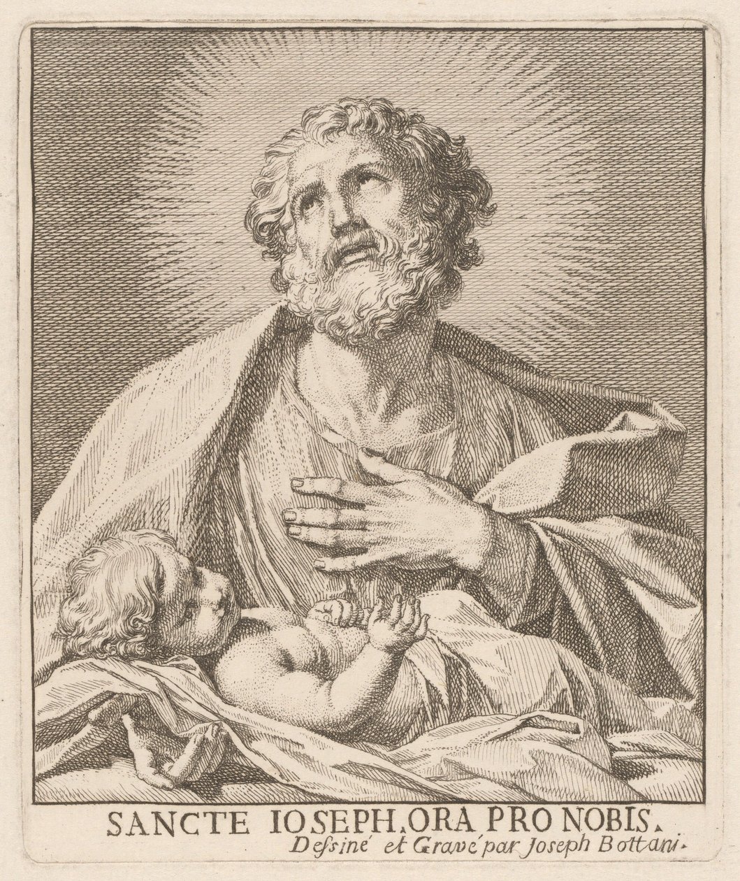 Święty Józef i Dzieciątko Jezus autorstwa Giuseppe Bottani