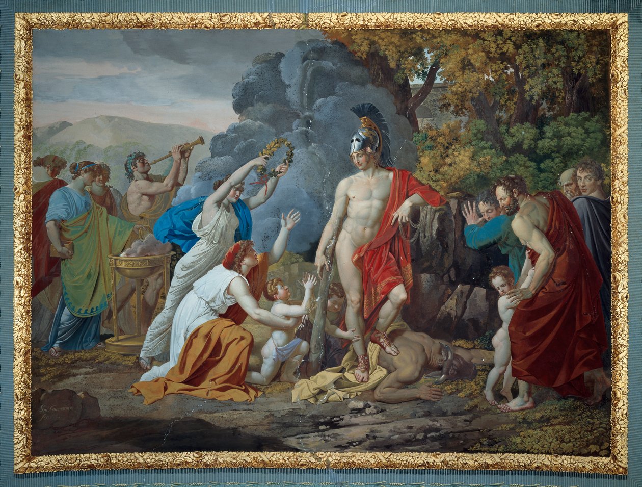 Tezeusz i Minotaur, Giuseppe Cammarano autorstwa Giuseppe Cammarano