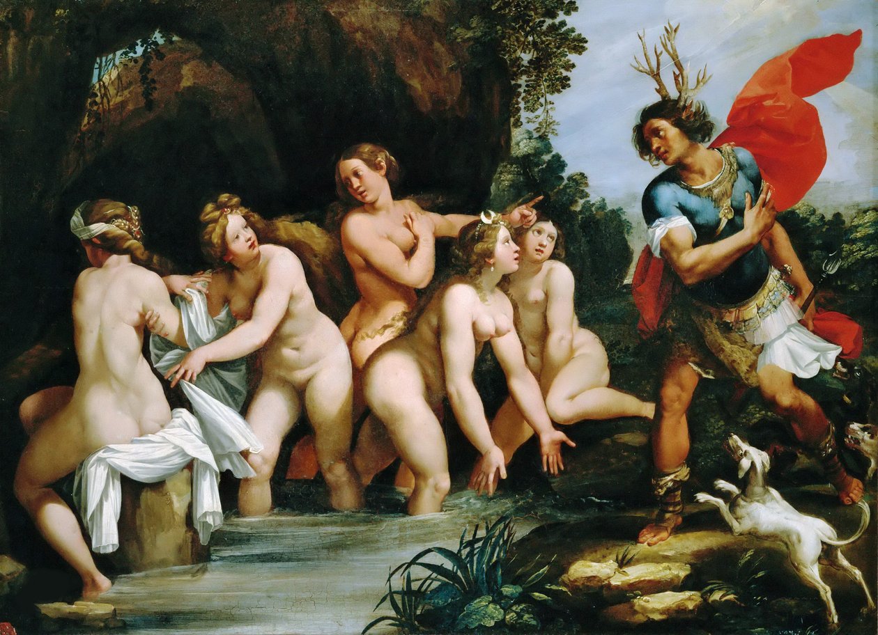Diana i Akteon, ok. 1600-1603. autorstwa Giuseppe Cesari