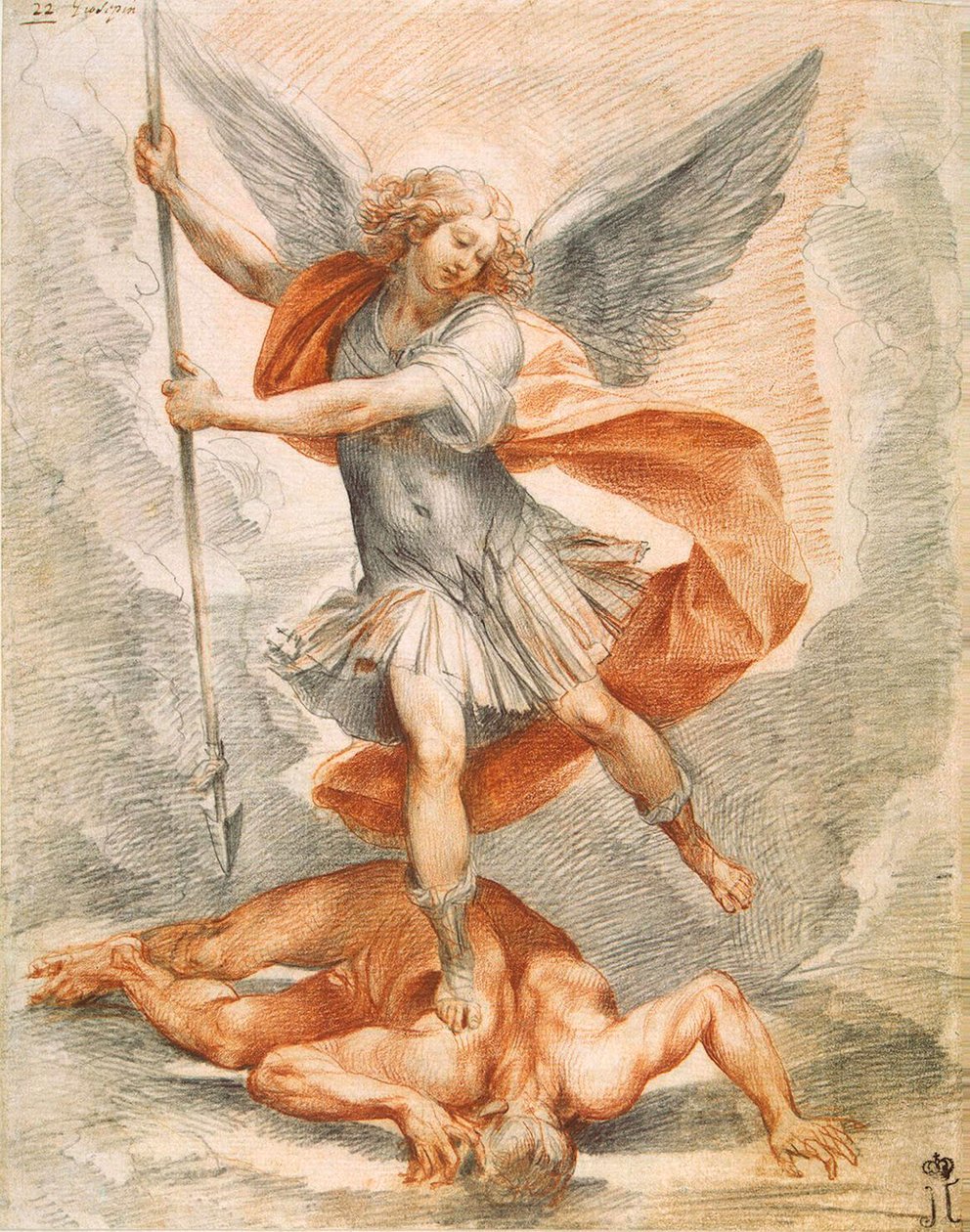 Św. Michał Archanioł, ok. 1629-1630. autorstwa Giuseppe Cesari