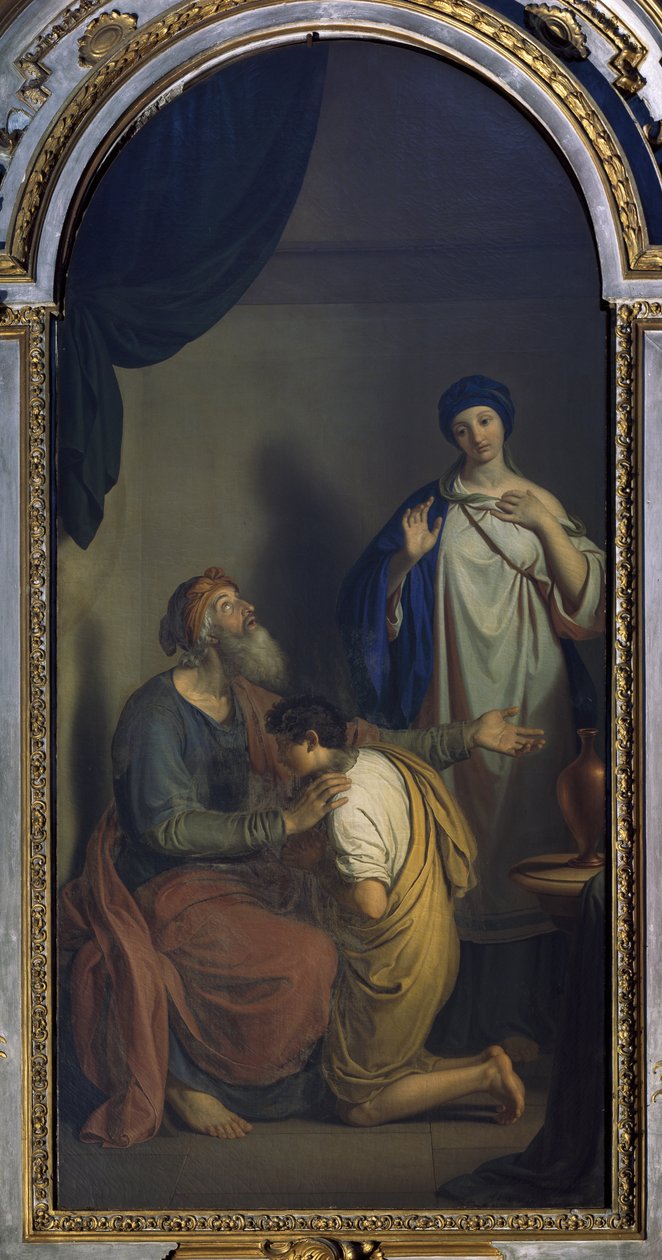 Izaak błogosławi Jakuba — Giuseppe Diotti autorstwa Giuseppe Diotti