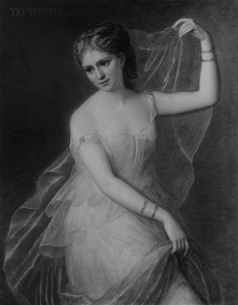 Terpsychor, 1869. autorstwa Giuseppe Fagnani