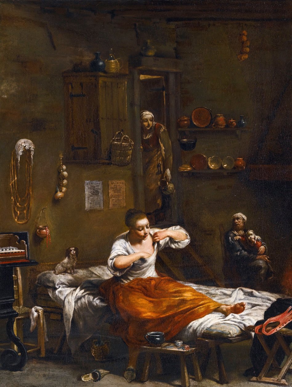 Polowanie na pchły w Crespi autorstwa Giuseppe Maria Crespi