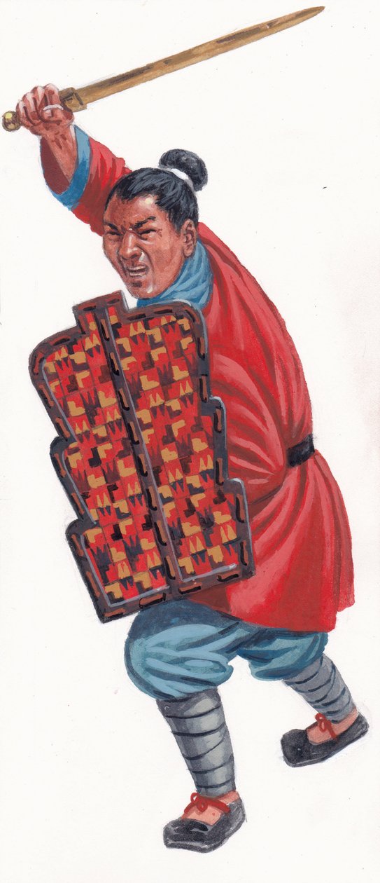 Szermierz armii Zhao autorstwa Giuseppe Rava