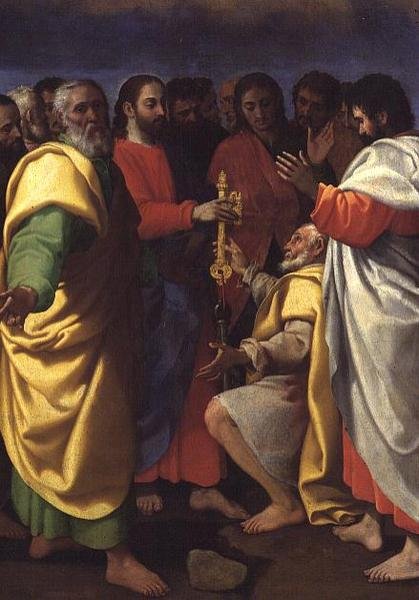 Nakaz Chrystusa dla św. Piotra autorstwa Giuseppe Vermiglio