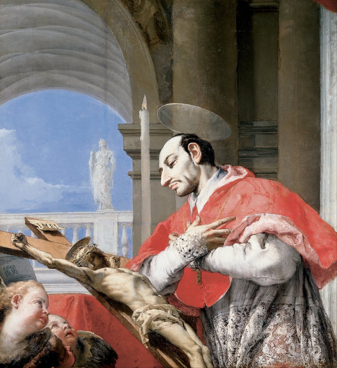 Św. Karol Boromeusz autorstwa Giovanni Battista Tiepolo