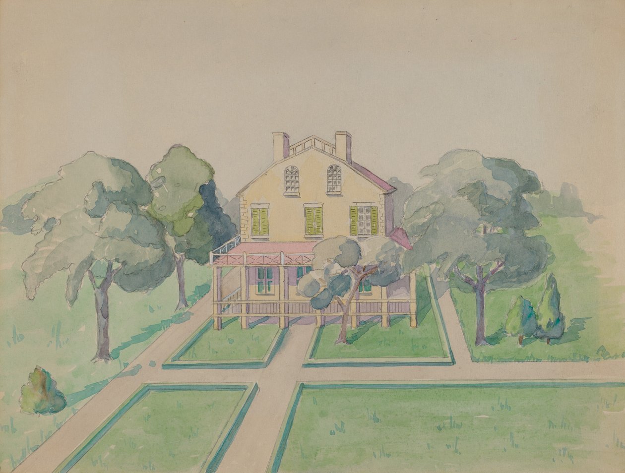 Posiadłość Brevoort, 1935-1942. autorstwa Gladys Cook