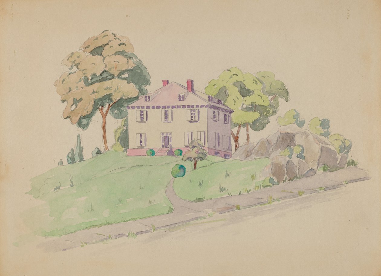 Posiadłość Lenrert, ok. 1930 r. 1936. autorstwa Gladys Cook