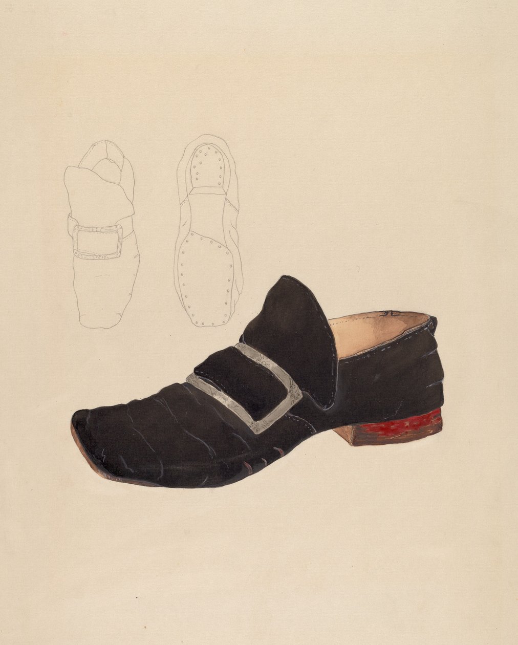 Buty męskie autorstwa Gladys Cook