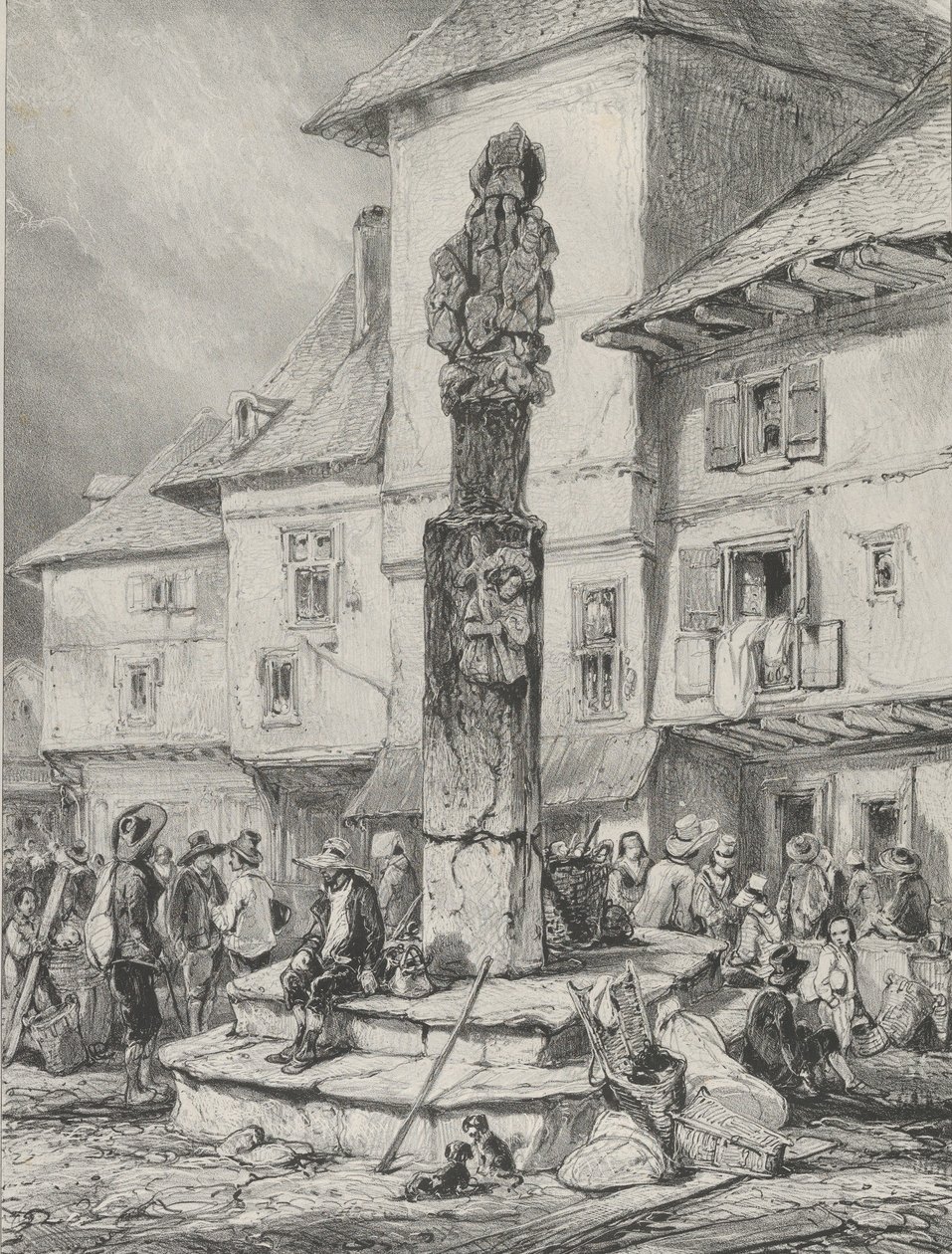 Krzyż Chaudesaiguesa, 1831 r. autorstwa Godefroy Engelmann