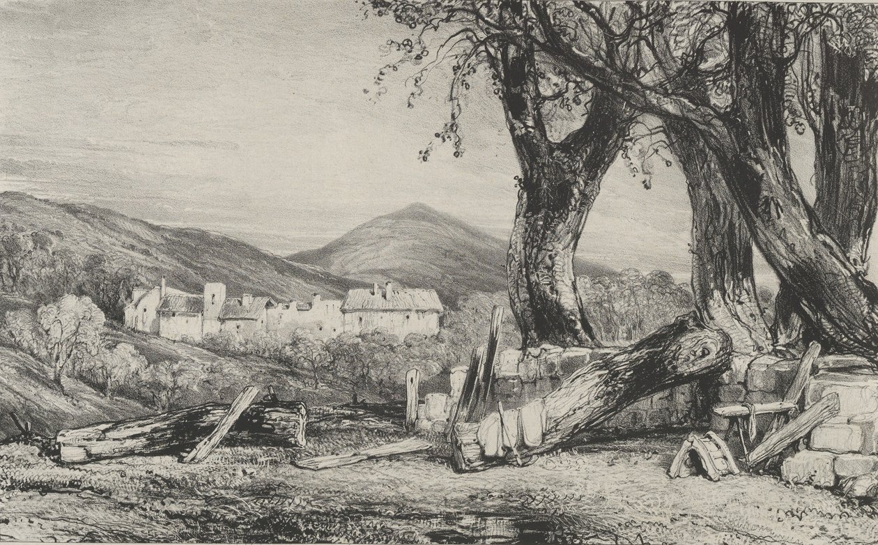 Wąwóz Royat, 1831. autorstwa Godefroy Engelmann