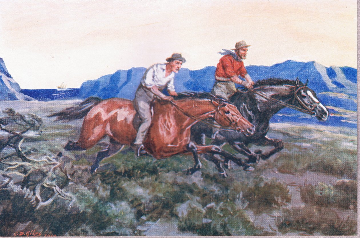 Z wraku, z Poems of Adam Lindsay Gordon opublikowanych przez T. N. Foulis, 1912 autorstwa Godfrey Douglas Giles