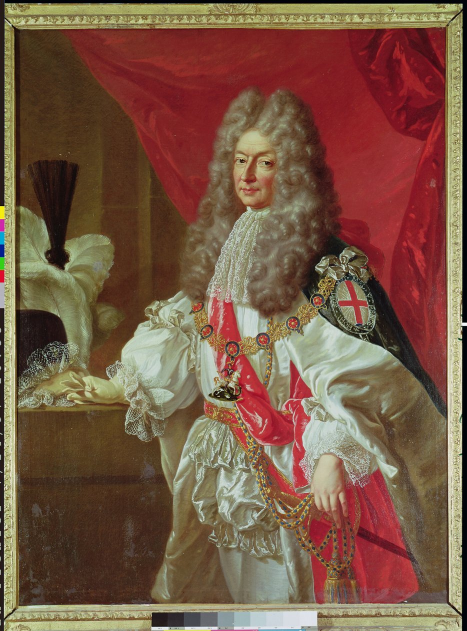 Antoine-Nomper de Caumont (1633-1723) książę Lauzun, według obrazu Petera Lely (1618-80) autorstwa Godfrey Kneller