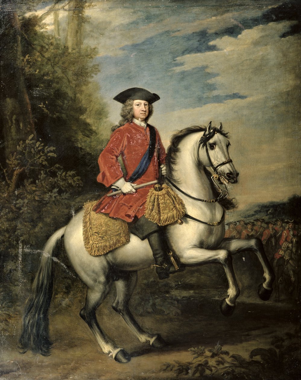 Portret króla Jerzego I, 1717 autorstwa Godfrey Kneller