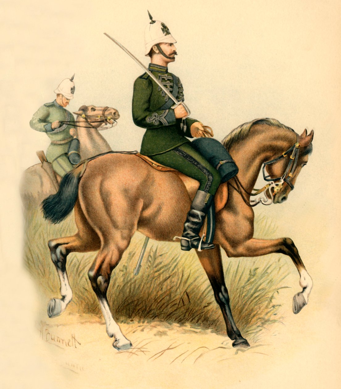 Karabiny na pelerynie, 1890. autorstwa Godfrey Douglas Giles