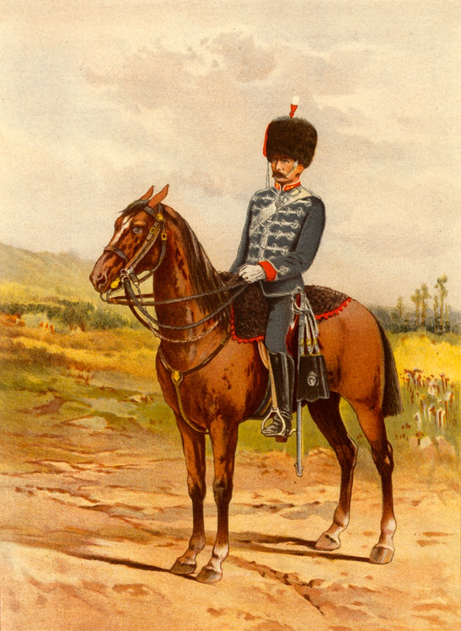 Honorowa Kompania Artylerii Kawaleria, 1890. autorstwa Godfrey Douglas Giles