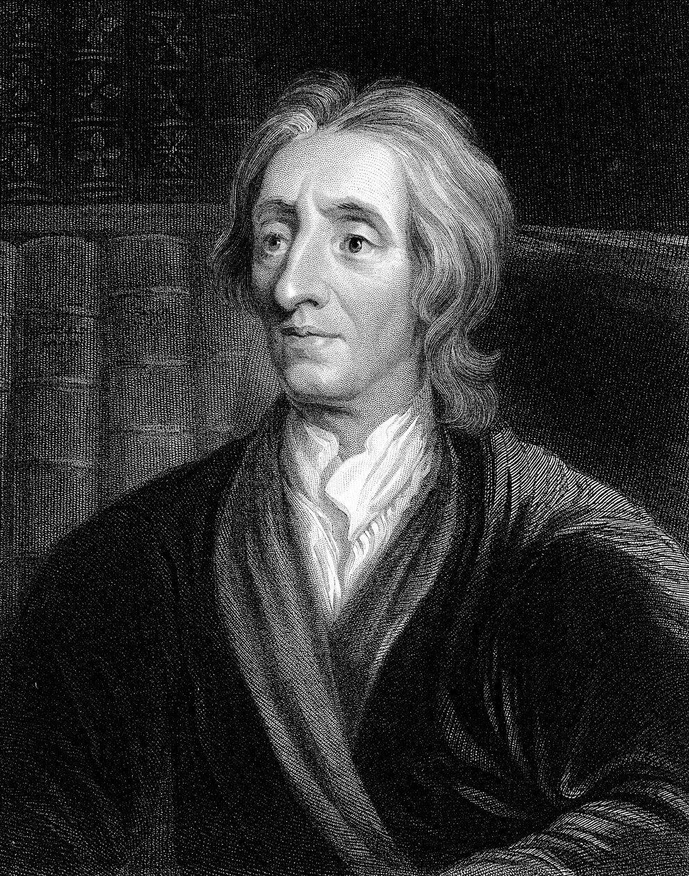 John Locke, angielski filozof, c1680-1704 autorstwa Godfrey Kneller