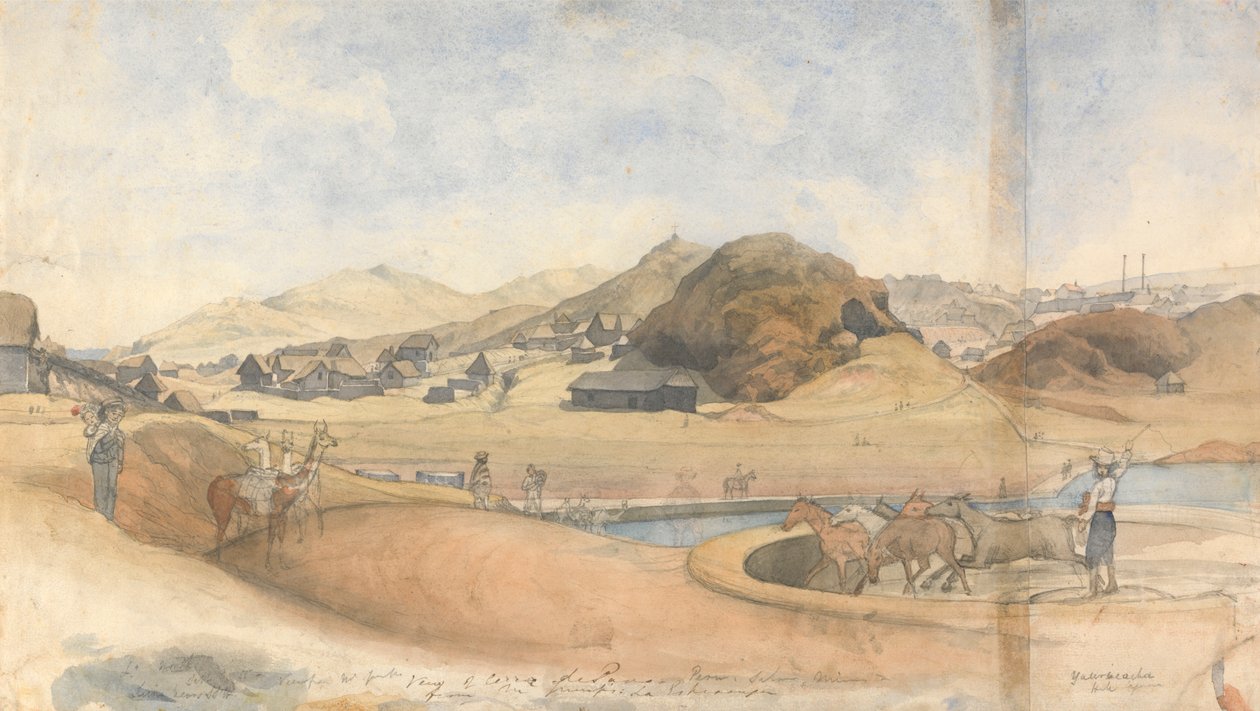 Ogrodzenie dla bezrobotnych, Lima autorstwa Godfrey Thomas Vigne