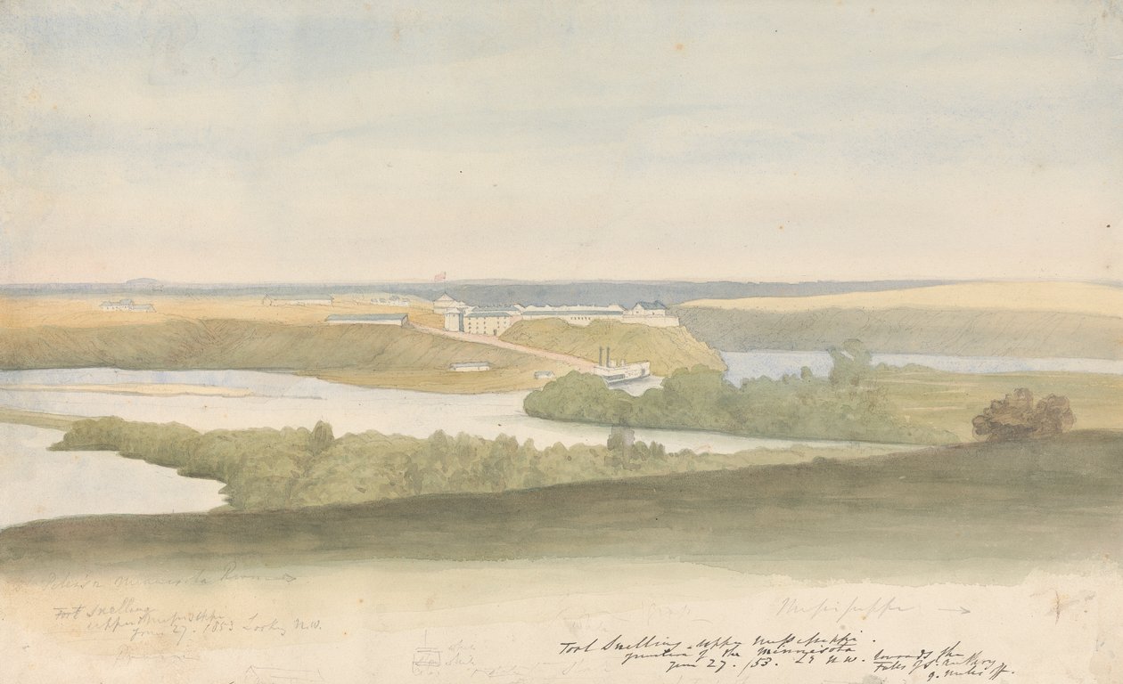 Fort Snellinga autorstwa Godfrey Thomas Vigne