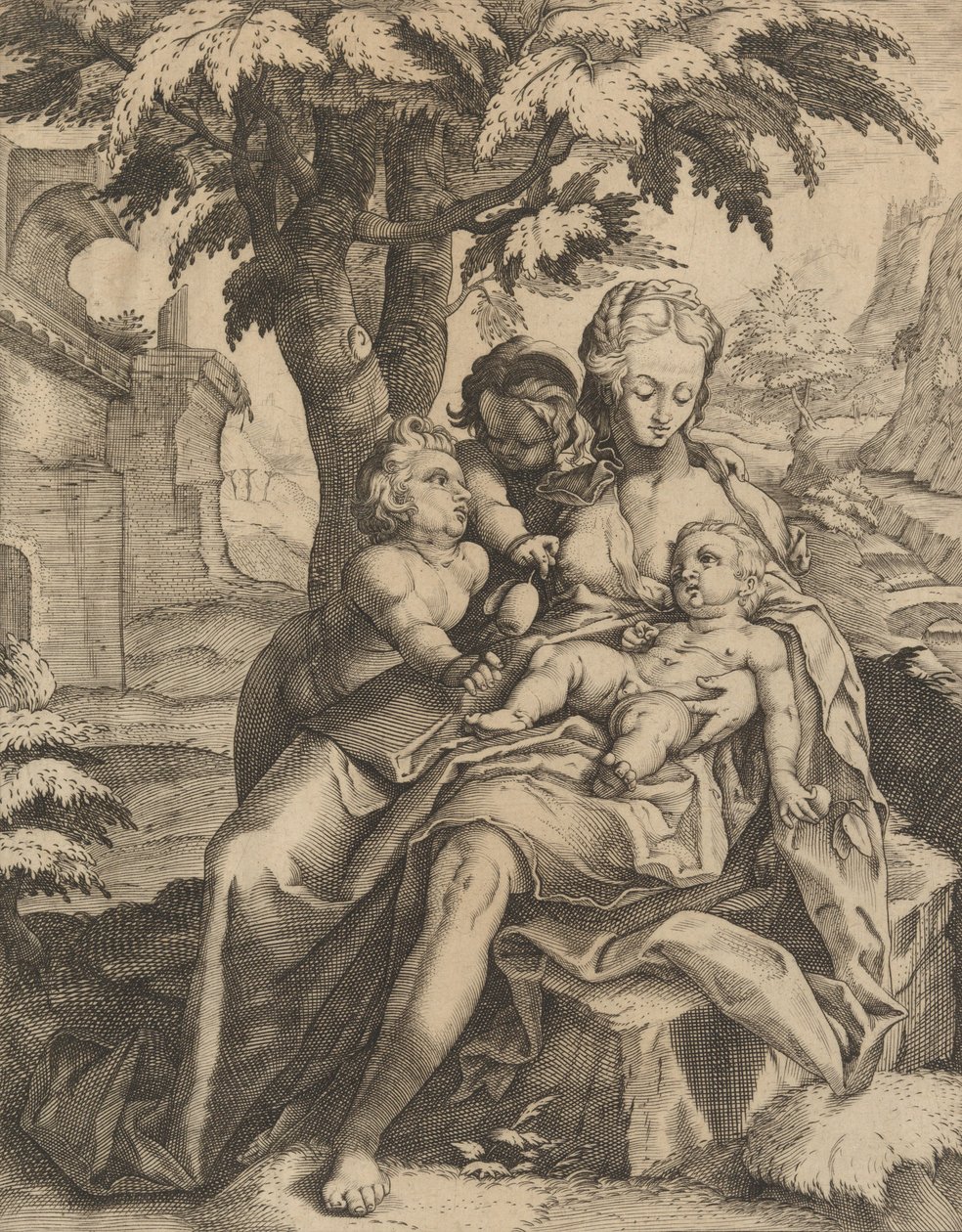 Jałmużna. autorstwa Goltzius School