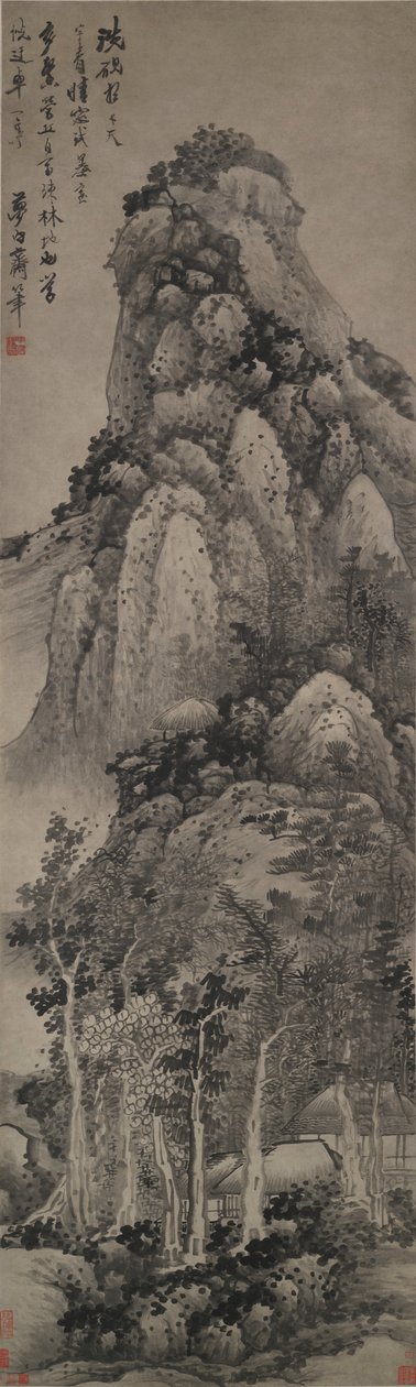 Wysoki pawilon autorstwa Gong Xian