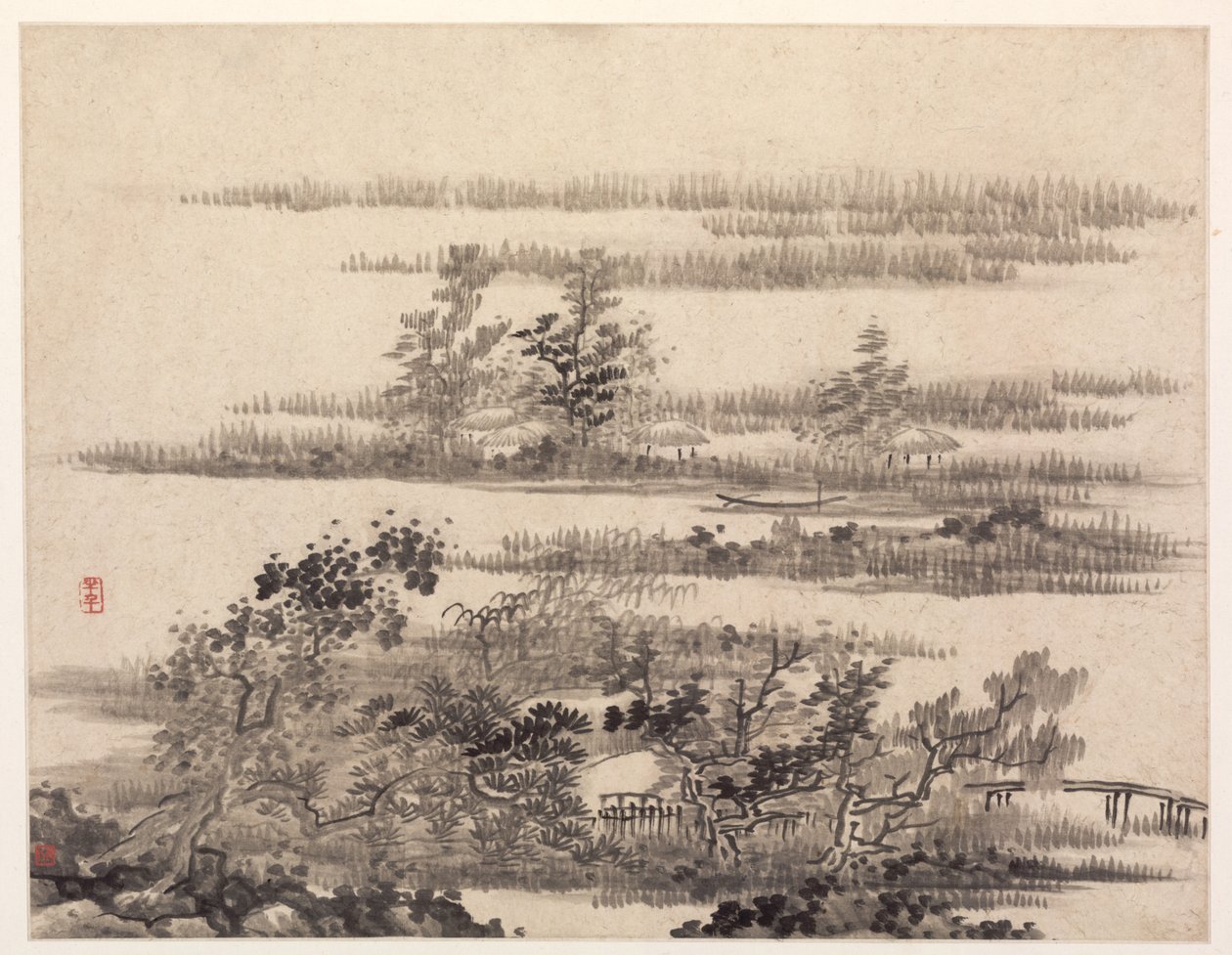 Lato w Kraju Wody autorstwa Gong Xian