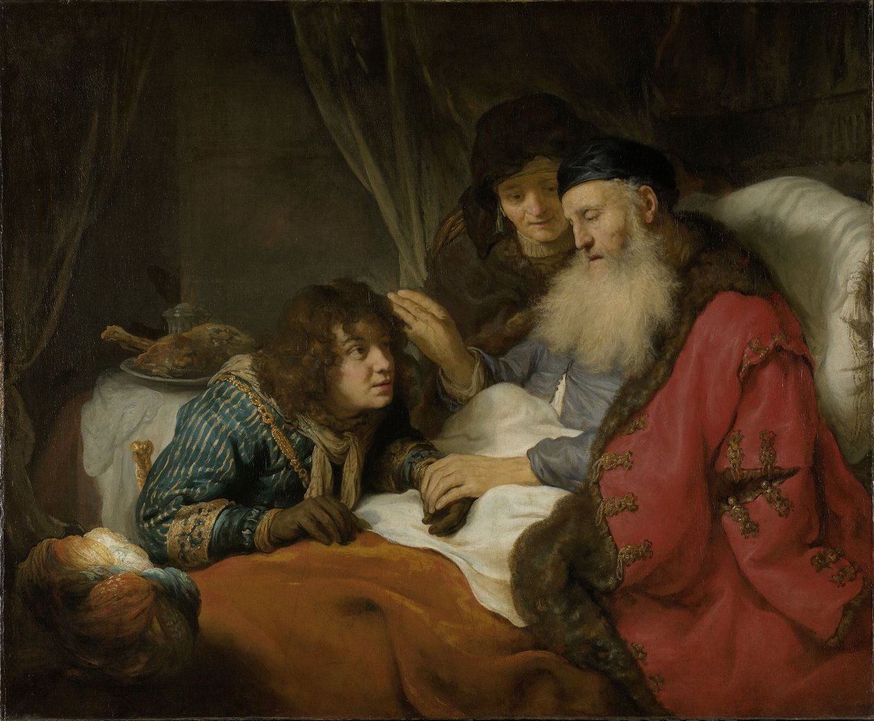 Izaak błogosławiący Jakuba, ok. 1638 r. autorstwa Govaert Flinck