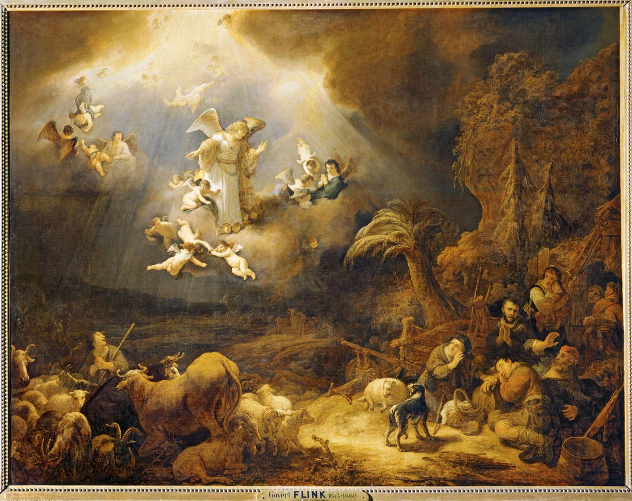 Ogłoszenie dla pasterzy ... autorstwa Govaert Flinck