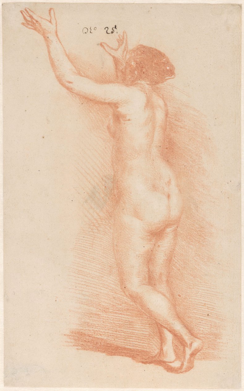 Stojąca kobieta z uniesionymi ramionami autorstwa Govert Flinck (attributed to)