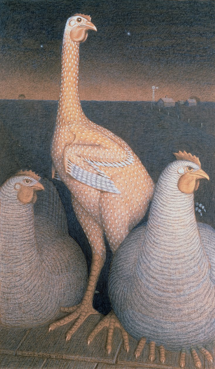 Dorastanie, 1933 autorstwa Grant Wood