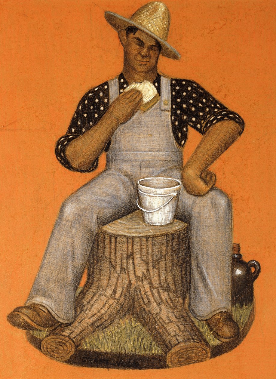Najemnik, autorstwa Grant Wood