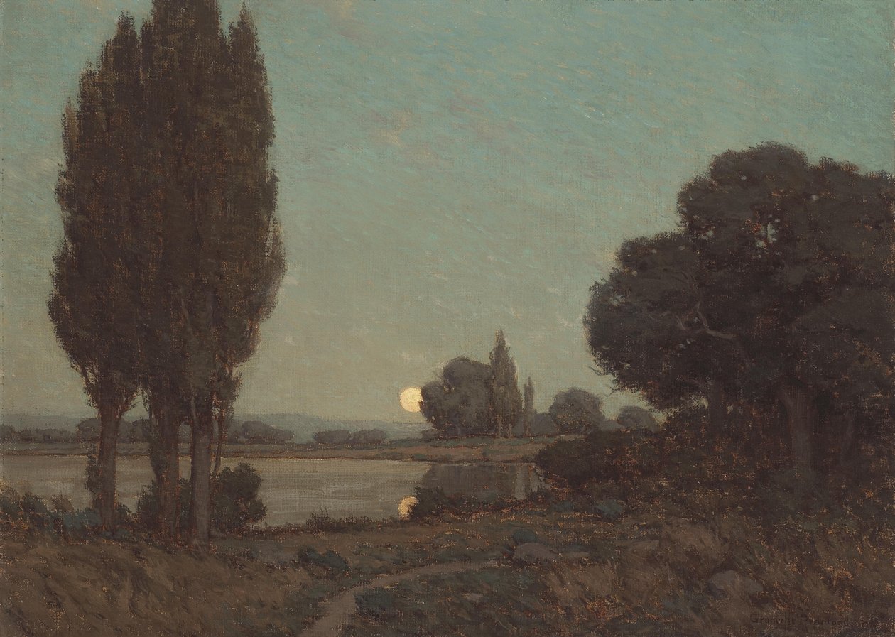 Odbicia w świetle księżyca autorstwa Granville Redmond