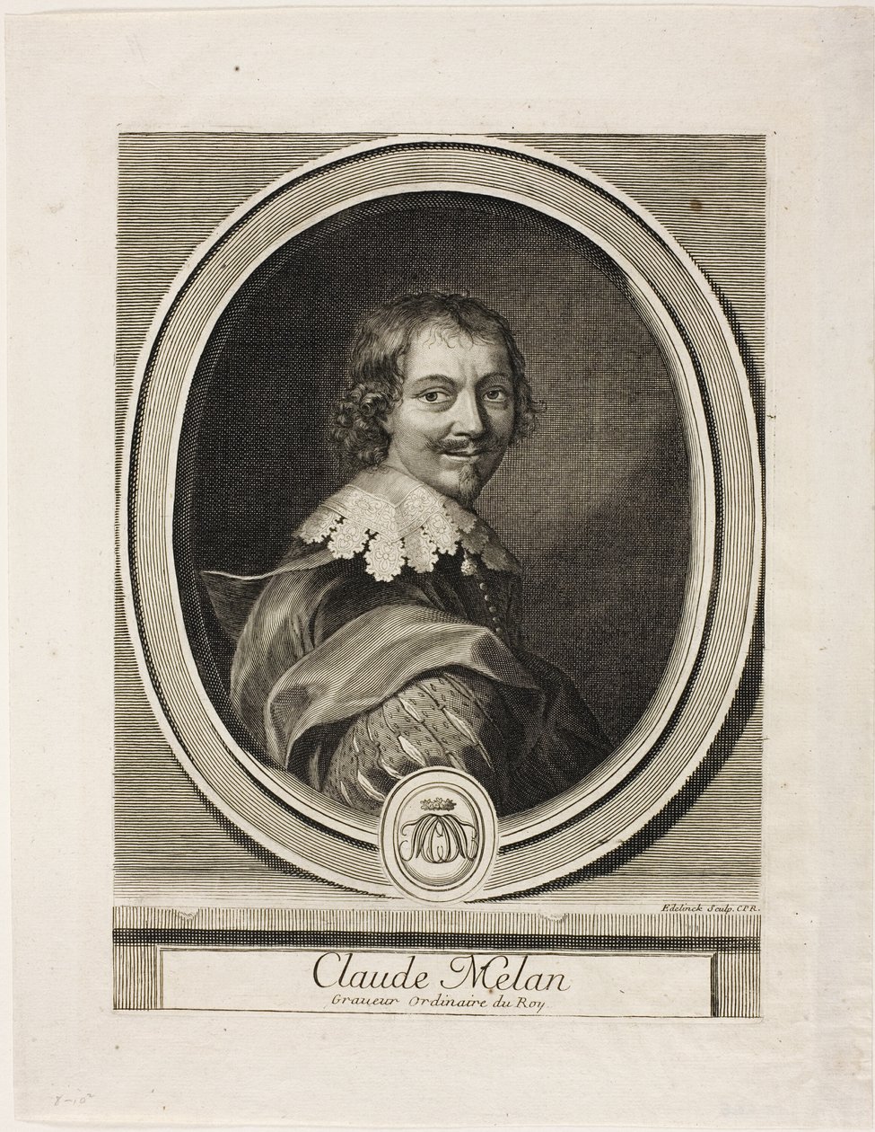 Claude Mellan autorstwa Gérard Edelinck