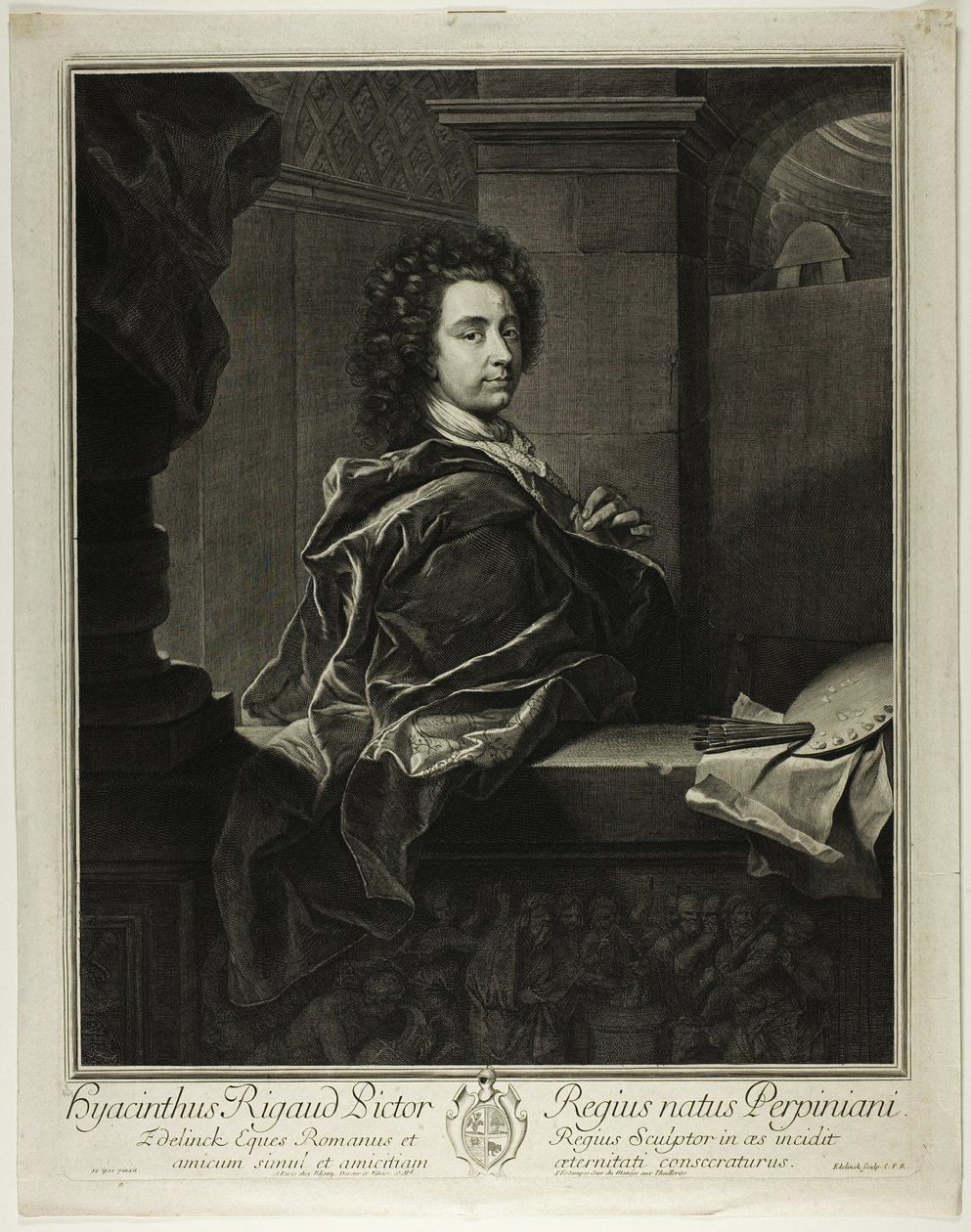 Hiacynt Rigaud autorstwa Gérard Edelinck