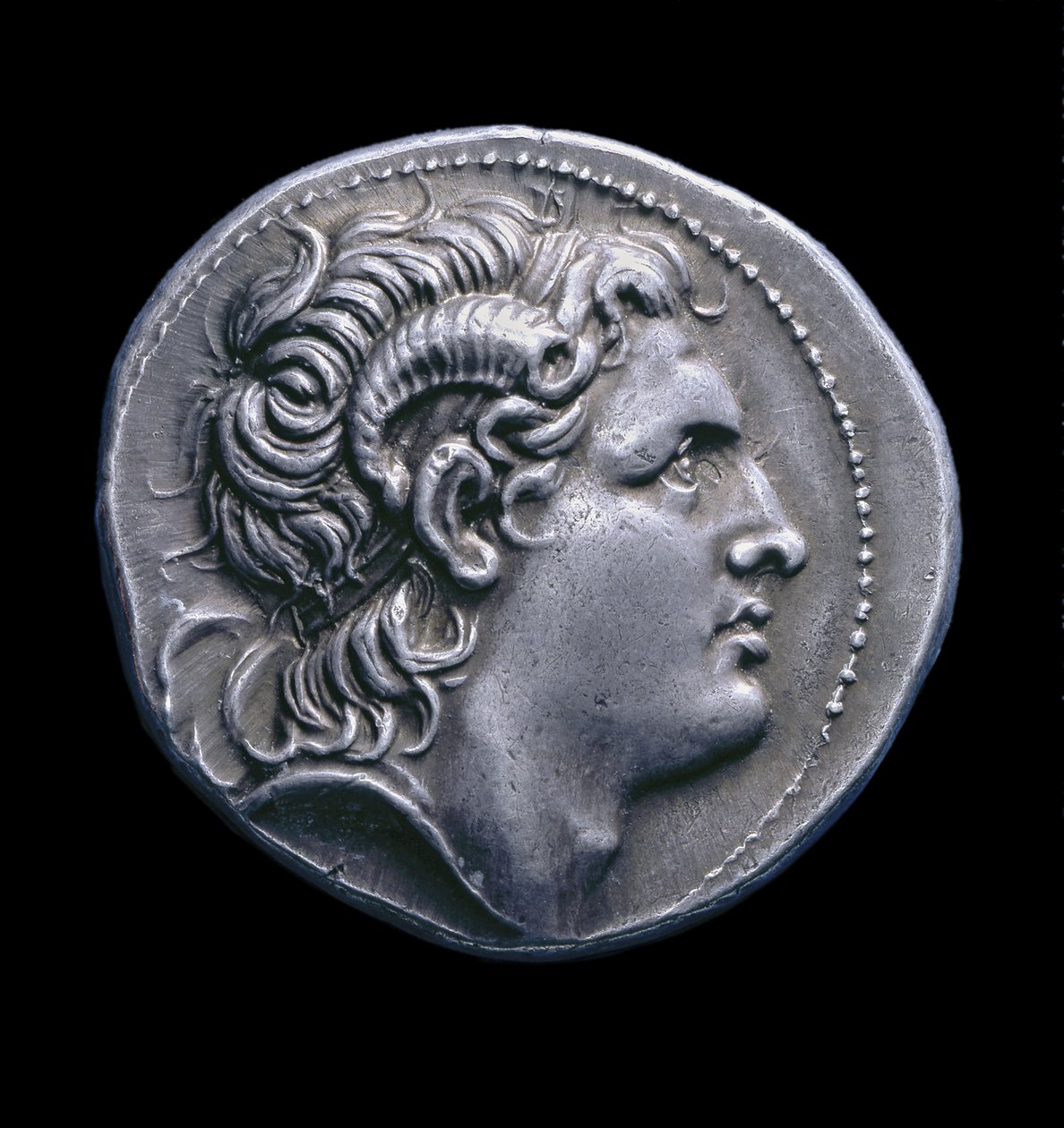 Starożytna grecka srebrna moneta z Pelli, 286-281 pne (srebro) autorstwa Greek